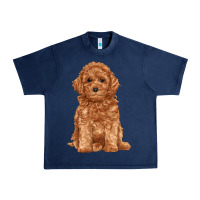 Navy toy poodle Urban Heavy Tee - RanaPortraitStore