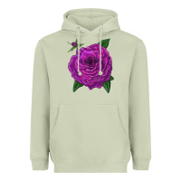 Matcha Celestial Rose Heavyweight Hoodie - LillyAllenDesigns
