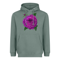 Sage Celestial Rose Heavyweight Hoodie - LillyAllenDesigns