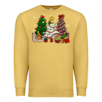 Antique Gold Cake Christmas trees Premium Sweatshirt - NancyCooperArtShop