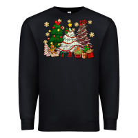 Black Cake Christmas trees Premium Sweatshirt - NancyCooperArtShop