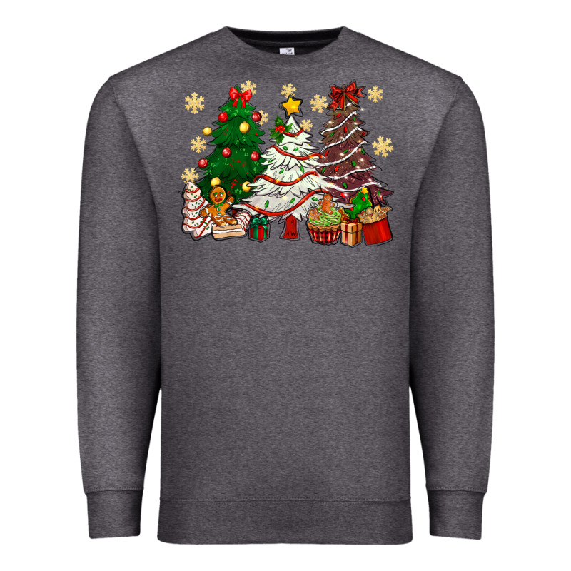 Cake Christmas Trees Premium Sweatshirt by NancyCooperArtShop | Teevron