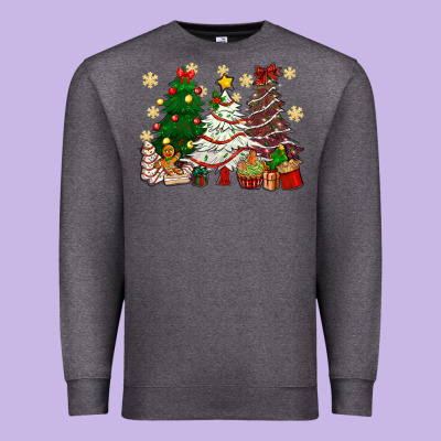 Cake Christmas Trees Premium Sweatshirt Designed By Nancycooperartshop