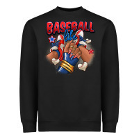 Black Baseball life afro girl sneakers Heavyweight Sweatshirt - RanaPortraitStore