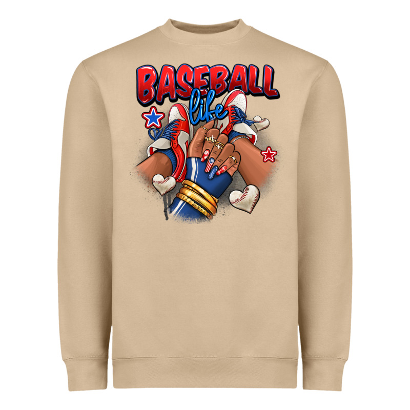 Baseball Life Afro Girl Sneakers Heavyweight Sweatshirt by RanaPortraitStore | Teevron