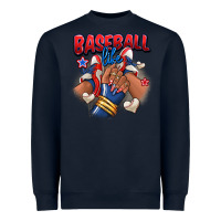 Navy Baseball life afro girl sneakers Heavyweight Sweatshirt - RanaPortraitStore
