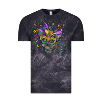 Cloud Black mardi gras mask french bulldog Vintage Tee - RanaPortraitStore