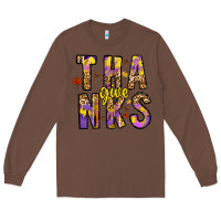 Chestnut give thanks Long Sleeve Tee - CowhideDigitalArt