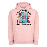 Pigment Salmon i don t watch porn i read it like a fucking lady Urban Hoodie - Artiststas