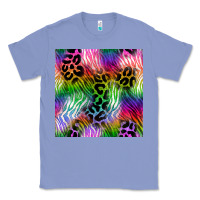 Colony Blue neon safari seamless pattern 2 Classic Tee - BundleAndBundleShop