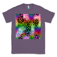Lavender neon safari seamless pattern 2 Classic Tee - BundleAndBundleShop