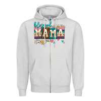 Dove Grey daisy blessed mama Zipper Hoodie - AdoDesignShop