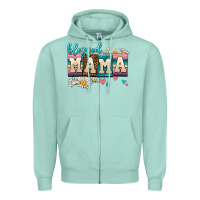 Daisy Blessed Mama Zipper Hoodie | Teevron