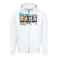 White daisy blessed mama Zipper Hoodie - AdoDesignShop