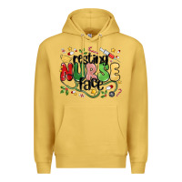 Antique Gold resting nurse face Premium Hoodie - MaliasSmallBusiness