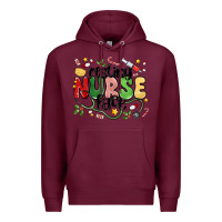 Burgundy resting nurse face Premium Hoodie - MaliasSmallBusiness