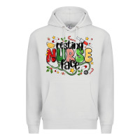 Dove Grey resting nurse face Premium Hoodie - MaliasSmallBusiness