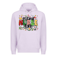 Lilac resting nurse face Premium Hoodie - MaliasSmallBusiness