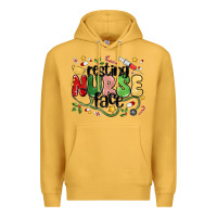 Mustard resting nurse face Premium Hoodie - MaliasSmallBusiness