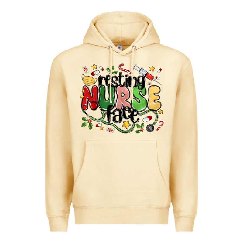 Resting Nurse Face Premium Hoodie by MaliasSmallBusiness | Teevron