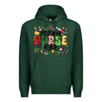 Sports Green resting nurse face Premium Hoodie - MaliasSmallBusiness