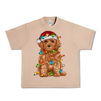 Burro toy poodle with christmas lights Urban Heavy Tee - RanaPortraitStore