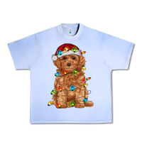 Grape Ice toy poodle with christmas lights Urban Heavy Tee - RanaPortraitStore