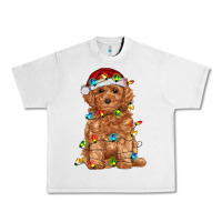 Lunar Rock toy poodle with christmas lights Urban Heavy Tee - RanaPortraitStore