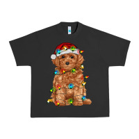 Pigment Black toy poodle with christmas lights Urban Heavy Tee - RanaPortraitStore