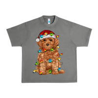 Tornado toy poodle with christmas lights Urban Heavy Tee - RanaPortraitStore