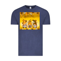 Vintage Denim bumble bee gnomes Vintage Tee - Zillion Design Studio