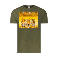 Vintage Olive bumble bee gnomes Vintage Tee - Zillion Design Studio