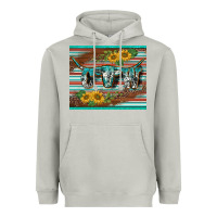 Moon Dust western cow serape leopard sunflowers mousepad Heavyweight Hoodie - BarkalooDesign