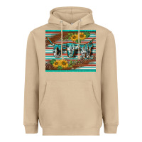Mushroom western cow serape leopard sunflowers mousepad Heavyweight Hoodie - BarkalooDesign