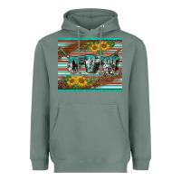 Sage western cow serape leopard sunflowers mousepad Heavyweight Hoodie - BarkalooDesign