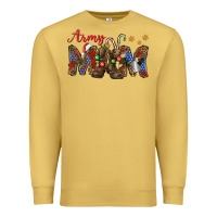 Antique Gold Christmas Army Mom Premium Sweatshirt - NancyCooperArtShop