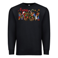 Black Christmas Army Mom Premium Sweatshirt - NancyCooperArtShop