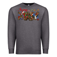 Charcoal Heather Christmas Army Mom Premium Sweatshirt - NancyCooperArtShop