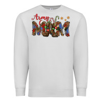 Dove Grey Christmas Army Mom Premium Sweatshirt - NancyCooperArtShop