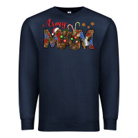 Navy Christmas Army Mom Premium Sweatshirt - NancyCooperArtShop