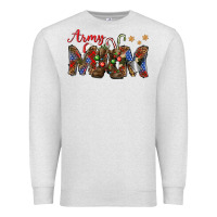 Oatmeal Heather Christmas Army Mom Premium Sweatshirt - NancyCooperArtShop