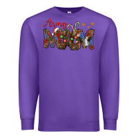 Purple Christmas Army Mom Premium Sweatshirt - NancyCooperArtShop