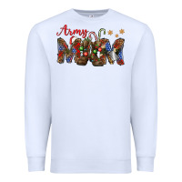 White Christmas Army Mom Premium Sweatshirt - NancyCooperArtShop