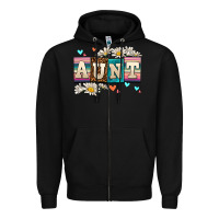 Black daisy aunt Zipper Hoodie - AdoDesignShop