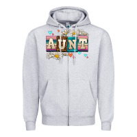 Heather Grey daisy aunt Zipper Hoodie - AdoDesignShop