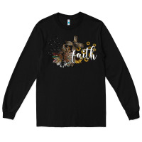 Black faith Long Sleeve Tee - SublimationCraftShop