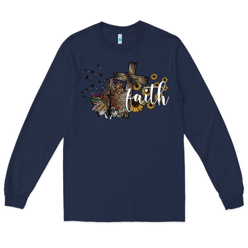 Faith Long Sleeve Tee by SublimationCraftShop | Teevron