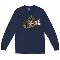 Navy faith Long Sleeve Tee - SublimationCraftShop