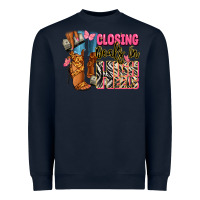 Closing Deals In High Heels Black Fashion Girl Heavyweight Sweatshirt | Teevron