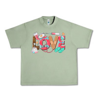 Oil Green nurse love Urban Heavy Tee - texasbilliewilder